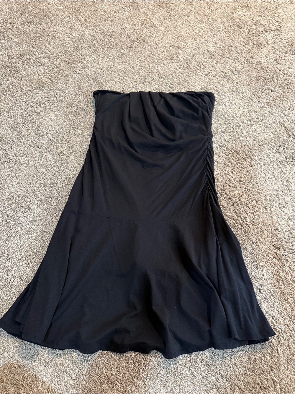 Abercrombie & Fitch Strapless Black A-Line Dress